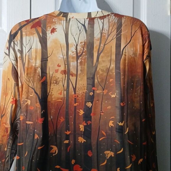 Fall Pumkin Fall Halloween long sleeve tunic Sz L NWOT - Picture 7 of 8